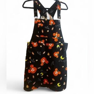 Disney Minnie Black Halloween Themed Overall dress